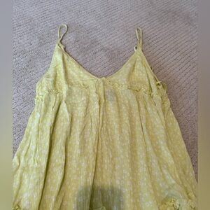 Wild Fable Light yellow Textured Dress